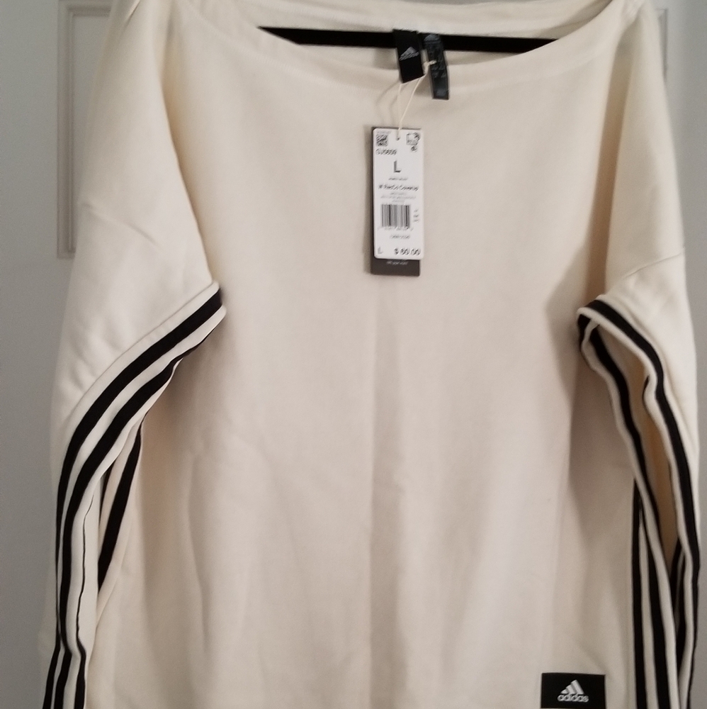 Adidas boatneck tunic sweatshirt